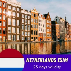 Netherlands eSIM 25 Days