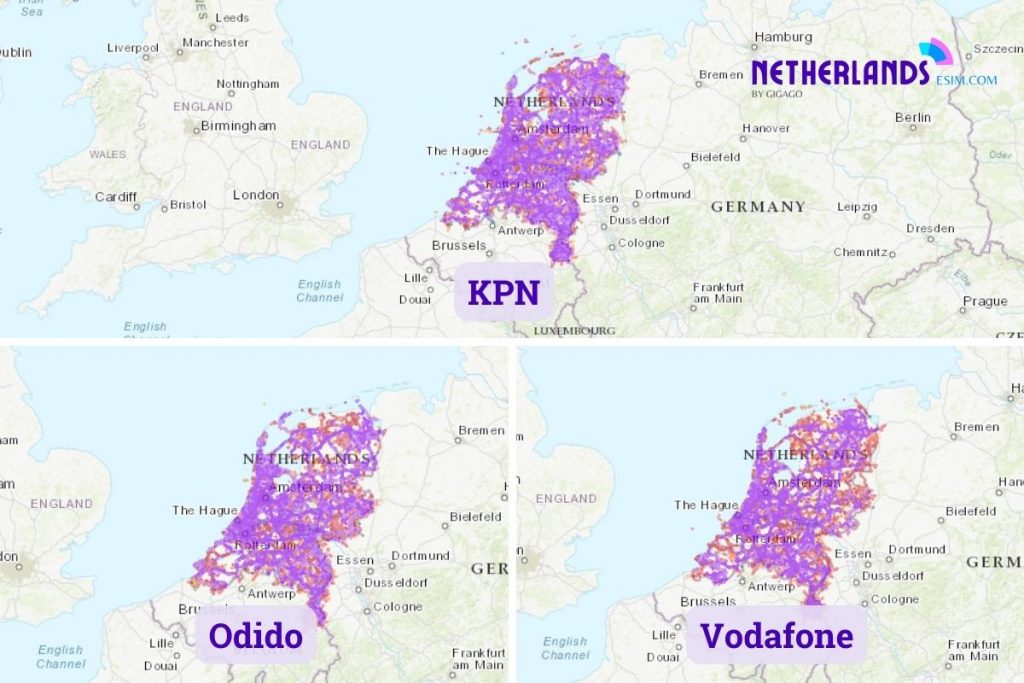 Netherlands Mobile Operators Coverage